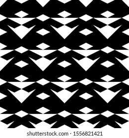 Seamless pattern. Ethnic motif. Geometric backdrop. Forms background. Simple shapes wallpaper. Triangles, rhombuses, figures ornament. Digital paper, textile print, web design, abstract. Vector art.