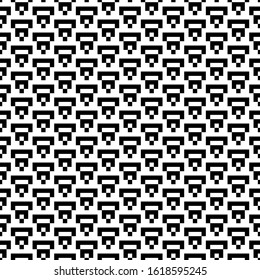 Seamless pattern. Ethnic motif.  rhombuses background. Mosaics backdrop. abstract vector.