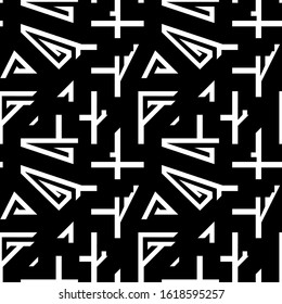 Seamless pattern. Ethnic motif.  rhombuses background. Mosaics backdrop. abstract vector.