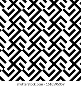 Seamless pattern. Ethnic motif.  rhombuses background. Mosaics backdrop. abstract vector.