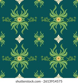 seamless pattern ethnic motifs designed in the style of cross stitch