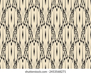 Nahtloses Muster ethnisch orientalisch iKat Muster Traditionelles Design für Hintergrund Teppich Bildschirmhintergrund Bekleidung Batik Stoff Tribal Textil Vektorillustration ikat Print Stickerei Stil