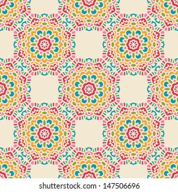 Seamless Pattern With Ethnic Ornament
