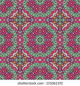 Seamless Pattern With Ethnic Ornament