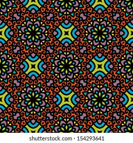 Seamless Pattern With Ethnic Ornament