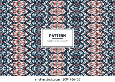 seamless pattern with ethnic ornament