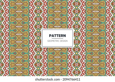 seamless pattern with ethnic ornament