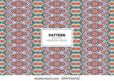 seamless pattern with ethnic ornament