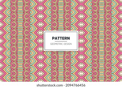 seamless pattern with ethnic ornament