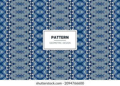 patrón ininterrumpido con ornamento étnico