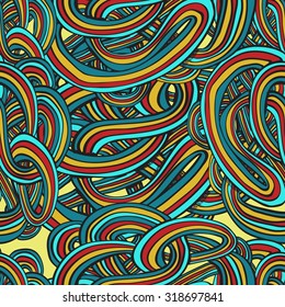 Seamless pattern with ethnic ornament