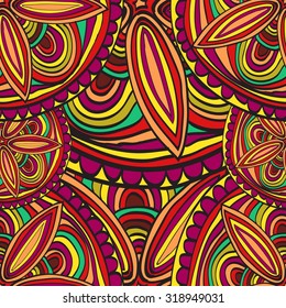 Seamless pattern with ethnic ornament