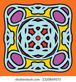 Nahtloses Muster mit Ethnischem Ornament. Abstrakter Hintergrund für das Design