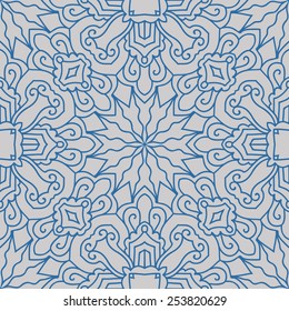 Seamless Pattern With Ethnic Ornament. Abstract Background For Design
