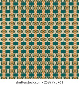 seamless pattern with ethnic ornament abstract geometric background oriental decorative designe for fabric covers packaging other surfaces vector