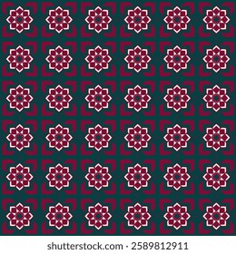 seamless pattern with ethnic ornament abstract geometric background oriental decorative designe vector