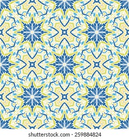 Seamless Pattern With Ethnic Ornament. Abstract Background For Design