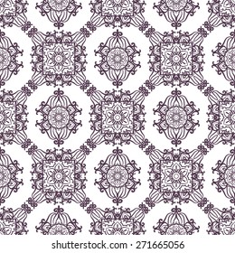 Seamless Pattern With Ethnic Ornament. Abstract Background For Design