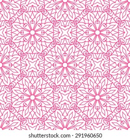 Seamless Pattern With Ethnic Ornament. Abstract Background For Design
