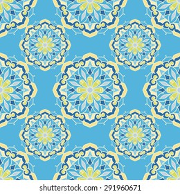 Seamless Pattern With Ethnic Ornament. Abstract Background For Design
