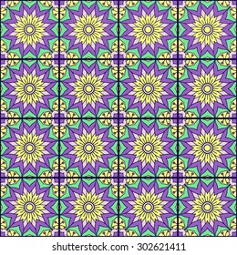 Seamless Pattern With Ethnic Ornament. Abstract Background For Design