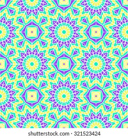 Seamless Pattern With Ethnic Ornament. Abstract Background For Design