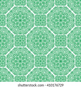Seamless Pattern With Ethnic Ornament. Abstract Background For Design
