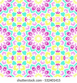 Seamless Pattern With Ethnic Ornament. Abstract Background For Design