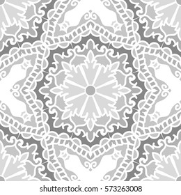 Seamless Pattern With Ethnic Ornament. Abstract Background For Design