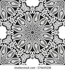 Seamless Pattern With Ethnic Ornament. Abstract Background For Design