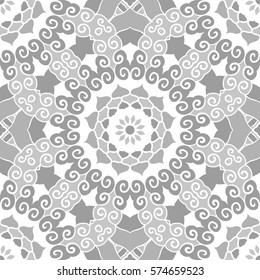 Seamless Pattern With Ethnic Ornament. Abstract Background For Design
