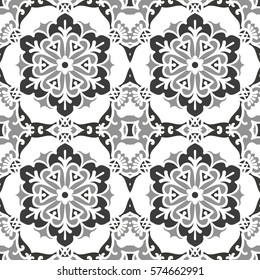 Seamless Pattern With Ethnic Ornament. Abstract Background For Design