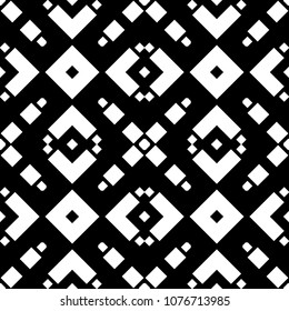 Seamless pattern with ethnic ornament. Embroidery background. Tribal wallpaper. Ethnical folk image. Tribe motif. Ancient mosaic. Digital paper, web design, textile print, backdrop. Vector art work.