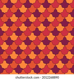 Seamless pattern. Ethnic ornament. Geometric background. Tribal wallpaper. Ethnical image. Tribe motif. Ancient mosaic. Digital paper. Folk web design. Textile print backdrop. Vector artwork