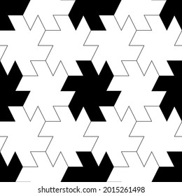 Patrón sin foco. Ornamento étnico. Fondo geométrico. Papel tapiz tribal. Imagen étnica. Motivo de la tribu. Mosaico antiguo. Papel digital. Diseño web popular. Fondo de impresión textil. Arte vectorial