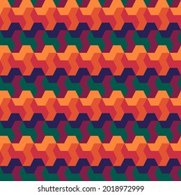 Seamless pattern. Ethnic ornament. Geometric background. Tribal wallpaper. Ethnical image. Tribe motif. Ancient mosaic. Digital paper. Folk web design. Textile print backdrop. Vector illustration