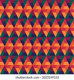 Seamless pattern. Ethnic ornament. Geometric background. Tribal wallpaper. Ethnical image. Tribe motif. Ancient mosaic. Digital paper. Folk web design. Textile print backdrop. Vector illustration