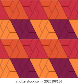 Seamless pattern. Ethnic ornament. Geometric background. Tribal wallpaper. Ethnical image. Tribe motif. Ancient mosaic. Digital paper. Folk web design. Textile print backdrop. Vector work.