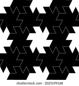 Seamless pattern. Ethnic ornament. Geometric background. Tribal wallpaper. Ethnical image. Tribe motif. Ancient mosaic. Digital paper. Folk web design. Textile print backdrop. Vector artwork