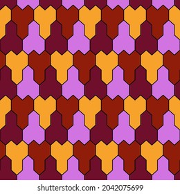 Patrón sin foco. Ornamento étnico. Fondo geométrico. Papel tapiz tribal. Imagen étnica. Motivo de la tribu. Mosaico antiguo. Papel digital. Diseño web popular. Fondo de impresión textil. Obra de arte de vectores