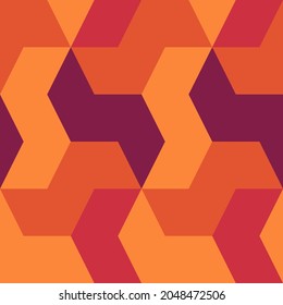 Seamless pattern. Ethnic ornament. Geometric background. Tribal wallpaper. Ethnical image. Tribe motif. Ancient mosaic. Digital paper. Folk web design. Textile print backdrop. Vector illustration.