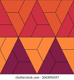 Seamless pattern. Ethnic ornament. Geometric background. Tribal wallpaper. Ethnical image. Tribe motif. Ancient mosaic. Digital paper. Folk web design. Textile print backdrop. Vector artwork.