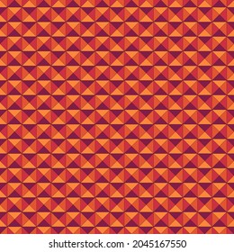 Seamless pattern. Ethnic ornament. Triangles background. Tribal wallpaper. Ethnical image. Triangle shapes motif. Ancient mosaic. Digital paper. Folk web design. Textile print backdrop. Vector.