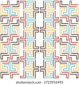 seamless pattern with ethnic ornament. vector illustration. Vector seamless pattern. Modern stylish texture. Repeating geometric pattern tiles with staggered squares. eps10