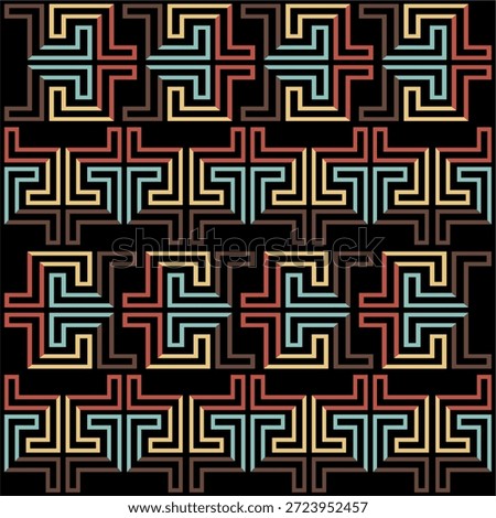 seamless pattern with ethnic ornament. vector illustration. Vector seamless pattern. Modern stylish texture. Repeating geometric pattern tiles with staggered squares. eps10