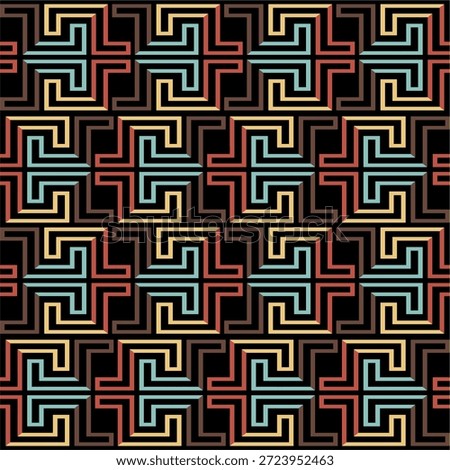 seamless pattern with ethnic ornament. vector illustration. Vector seamless pattern. Modern stylish texture. Repeating geometric pattern tiles with staggered squares. eps10