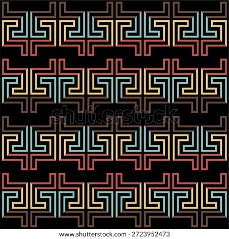 seamless pattern with ethnic ornament. vector illustration. Vector seamless pattern. Modern stylish texture. Repeating geometric pattern tiles with staggered squares. eps10