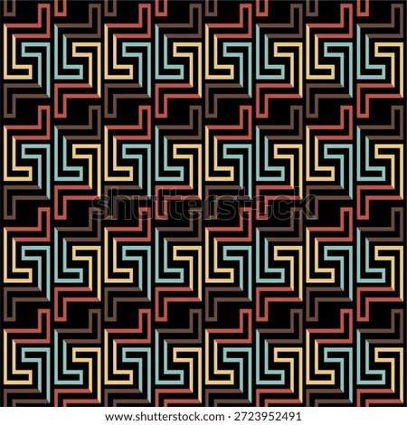 seamless pattern with ethnic ornament. vector illustration. Vector seamless pattern. Modern stylish texture. Repeating geometric pattern tiles with staggered squares. eps10