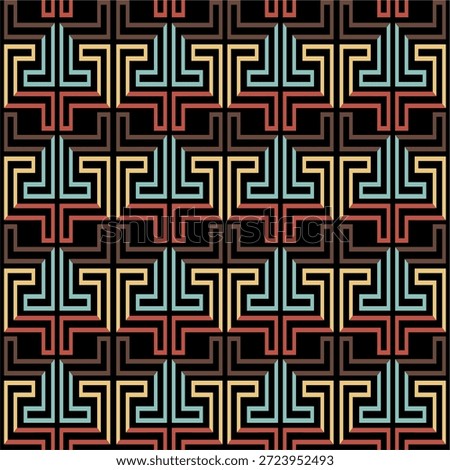 seamless pattern with ethnic ornament. vector illustration. Vector seamless pattern. Modern stylish texture. Repeating geometric pattern tiles with staggered squares. eps10