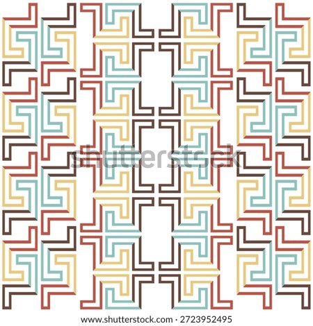 seamless pattern with ethnic ornament. vector illustration. Vector seamless pattern. Modern stylish texture. Repeating geometric pattern tiles with staggered squares. eps10